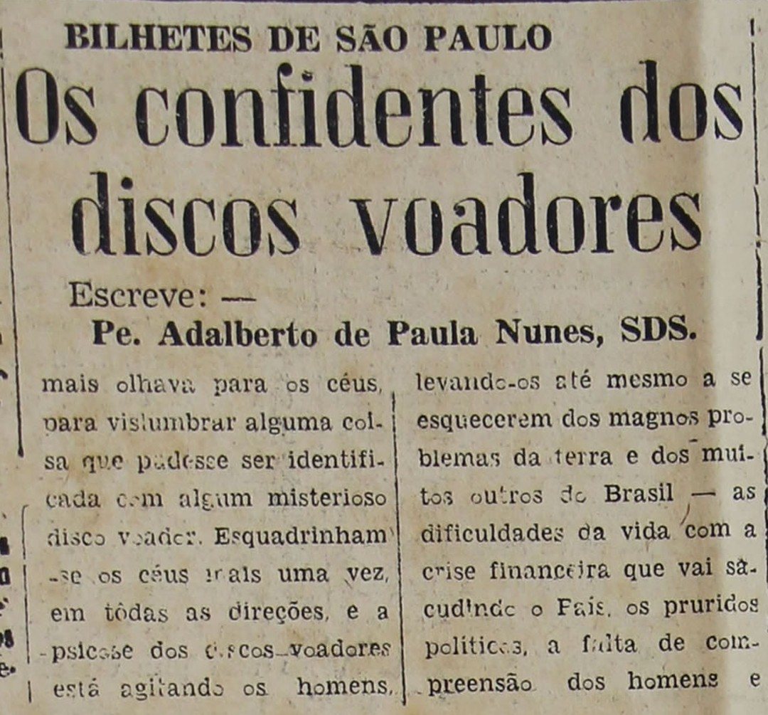 Coluna do padre Adalberto de Paula Nunes, 30 de dezembro de 1957