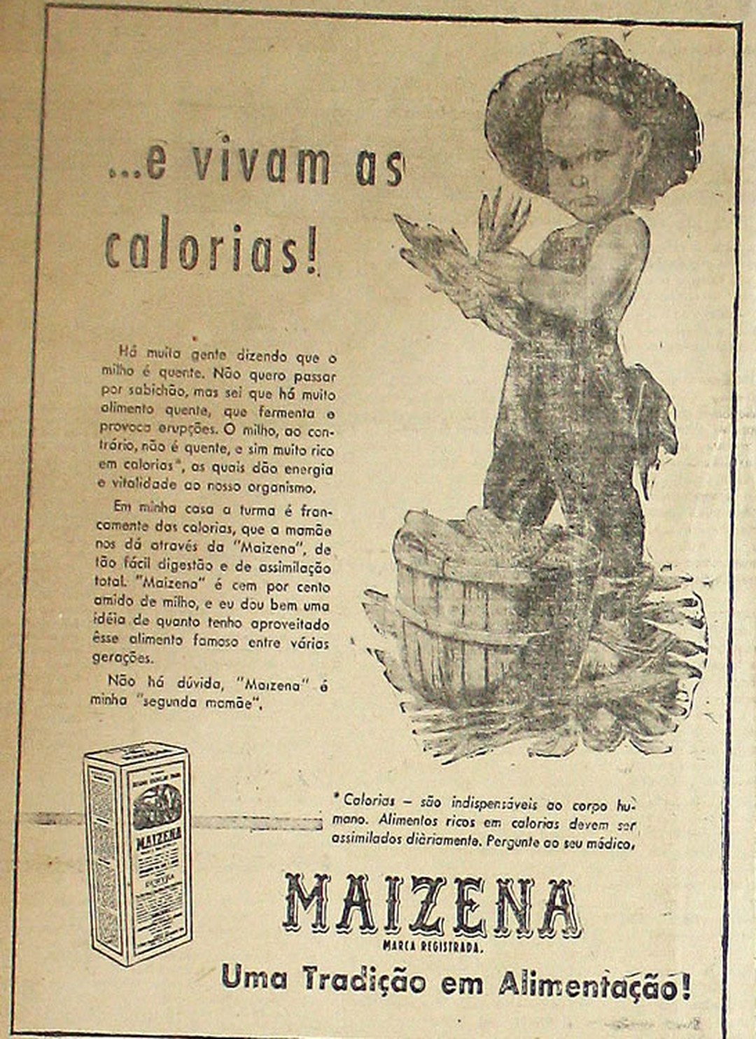 Anúncio da Maizena no Correio do Ceará de 29 de abril de 1958