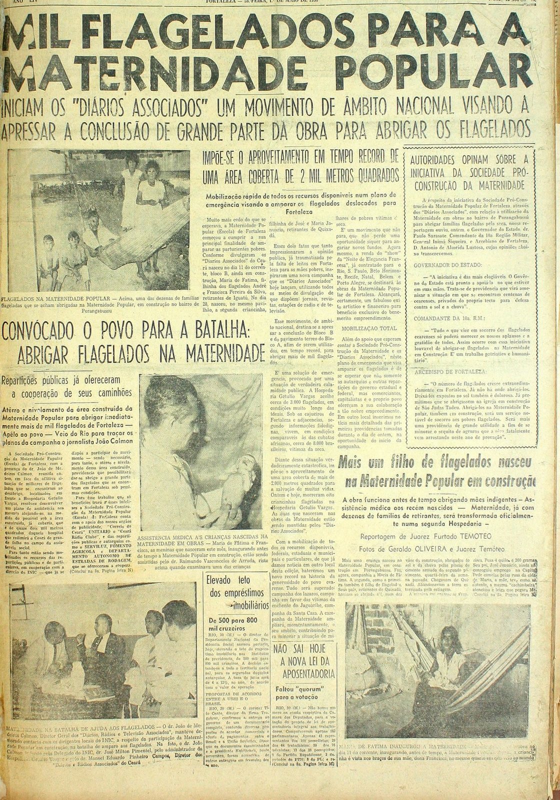 Capa do Unitário de 1º de maio de 1958