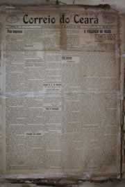 Página do jornal Correio do Ceará de janeiro de 1916