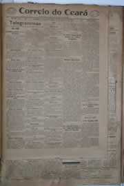 Página do jornal Correio do Ceará de janeiro de 1921