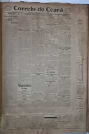 Página do jornal Correio do Ceará de janeiro de 1921