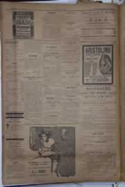 Página do jornal Correio do Ceará de fevereiro de 1921