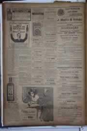 Página do jornal Correio do Ceará de março de 1921