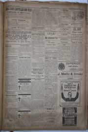 Página do jornal Correio do Ceará de março de 1921