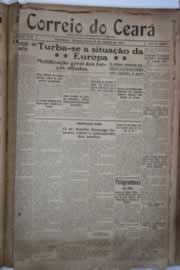 Página do jornal Correio do Ceará de março de 1921