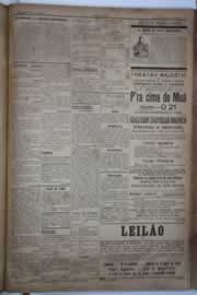 Página do jornal Correio do Ceará de março de 1921