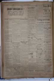 Página do jornal Correio do Ceará de março de 1921