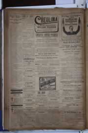 Página do jornal Correio do Ceará de março de 1921