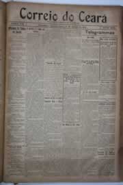 Página do jornal Correio do Ceará de março de 1921