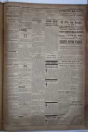 Página do jornal Correio do Ceará de março de 1921