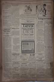 Página do jornal Correio do Ceará de março de 1921