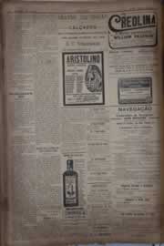 Página do jornal Correio do Ceará de março de 1921