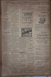 Página do jornal Correio do Ceará de março de 1921