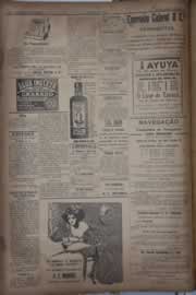 Página do jornal Correio do Ceará de abril de 1921