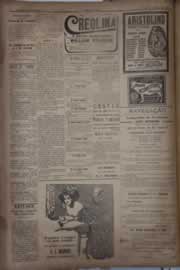 Página do jornal Correio do Ceará de abril de 1921