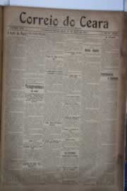 Página do jornal Correio do Ceará de abril de 1921