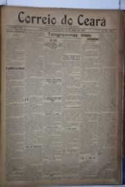 Página do jornal Correio do Ceará de maio de 1921