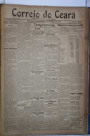 Página do jornal Correio do Ceará de maio de 1921