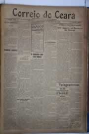 Página do jornal Correio do Ceará de maio de 1921