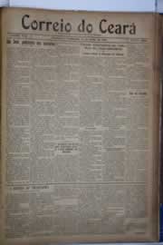 Página do jornal Correio do Ceará de maio de 1921
