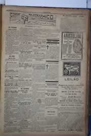 Página do jornal Correio do Ceará de maio de 1921