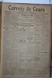 Página do jornal Correio do Ceará de junho de 1921