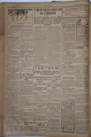 Página do jornal Correio do Ceará de junho de 1921