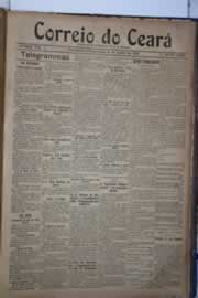 Página do jornal Correio do Ceará de junho de 1921