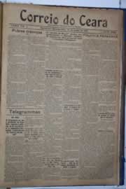 Página do jornal Correio do Ceará de junho de 1921