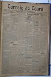 Página do jornal Correio do Ceará de junho de 1921
