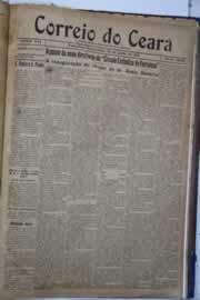 Página do jornal Correio do Ceará de junho de 1921