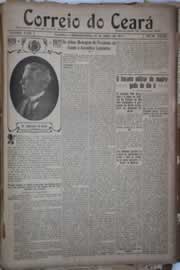 Página do jornal Correio do Ceará de julho de 1922