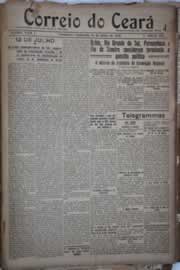 Página do jornal Correio do Ceará de julho de 1922