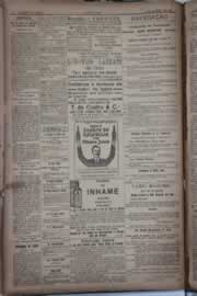 Página do jornal Correio do Ceará de agosto de 1922