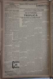 Página do jornal Correio do Ceará de agosto de 1922