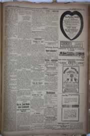 Página do jornal Correio do Ceará de agosto de 1922