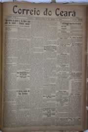 Página do jornal Correio do Ceará de agosto de 1922