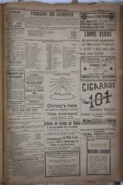Página do jornal Correio do Ceará de agosto de 1922