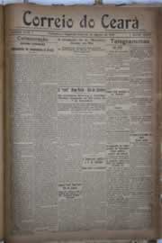 Página do jornal Correio do Ceará de agosto de 1922