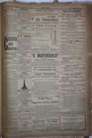 Página do jornal Correio do Ceará de agosto de 1922