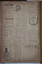 Página do jornal Correio do Ceará de agosto de 1922