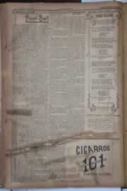 Página do jornal Correio do Ceará de setembro de 1922