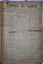 Página do jornal Correio do Ceará de setembro de 1922