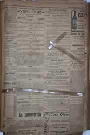 Página do jornal Correio do Ceará de setembro de 1922