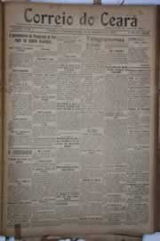Página do jornal Correio do Ceará de setembro de 1922