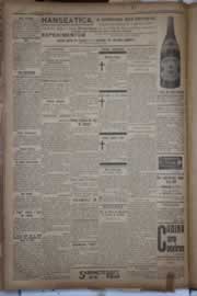 Página do jornal Correio do Ceará de setembro de 1922