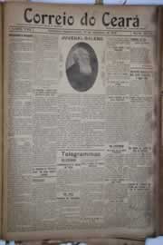 Página do jornal Correio do Ceará de setembro de 1922