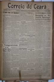 Página do jornal Correio do Ceará de setembro de 1922