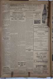 Página do jornal Correio do Ceará de outubro de 1922